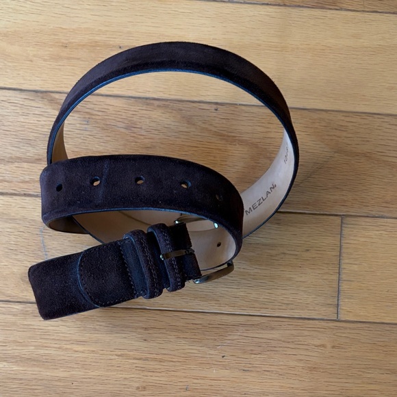Vintage Mezlan Dark Brown Suede Belt Bag